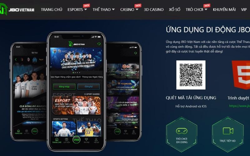 Ứng dụng JBO mobile cho hệ iOS/ Android